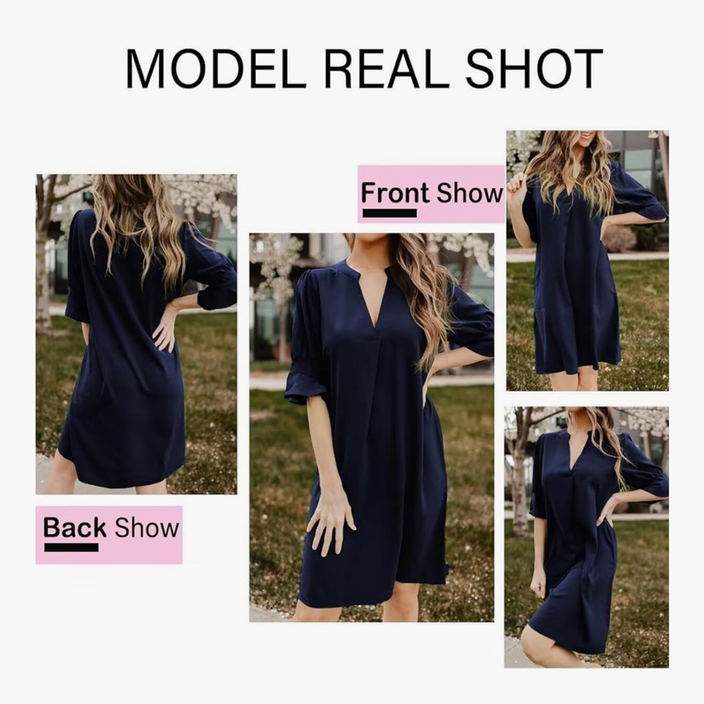 Women's Navy Blue Dress XL New